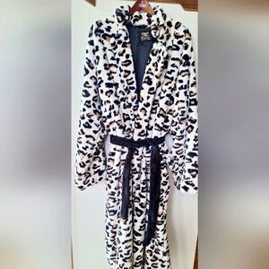 Minky Couture Womens Long Leopard Robe Luxury Size XL